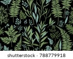 botanical hand drawn... | Shutterstock .eps vector #788779918