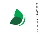 nature butterfly leaf logo... | Shutterstock .eps vector #1464392222