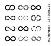 set infinity symbol icons... | Shutterstock .eps vector #1546056218