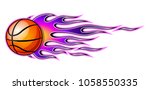 vector illustration of burning... | Shutterstock .eps vector #1058550335