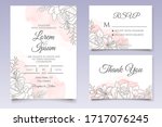 beautiful floral wedding... | Shutterstock .eps vector #1717076245