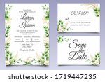 elegant floral wedding... | Shutterstock .eps vector #1719447235