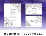 beautiful wedding invitation... | Shutterstock .eps vector #1884445162