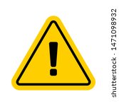 vector hazard warning symbol... | Shutterstock .eps vector #1471098932