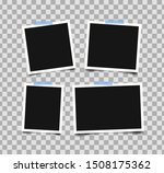 set of empty photo frames with... | Shutterstock .eps vector #1508175362