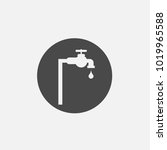 tap water vector icon dripping... | Shutterstock .eps vector #1019965588