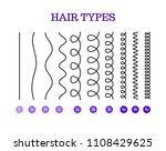 vector illustration of a hair... | Shutterstock .eps vector #1108429625