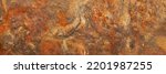 Small photo of Rust of metals.Corrosive Rust on old iron with a hole. Rusted orange painted metal wall. Rusty metal background with streaks of rust. Old shabby paint.metal rust texture background