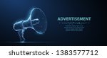 bullhorn. abstract vector 3d... | Shutterstock .eps vector #1383577712