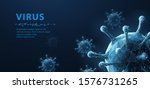 virus. abstract vector 3d... | Shutterstock .eps vector #1576731265