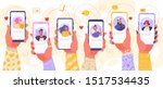 online dating service... | Shutterstock .eps vector #1517534435