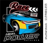 fastest racing car team vector... | Shutterstock .eps vector #1159881355