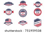 this retro badges pack  is... | Shutterstock .eps vector #751959538