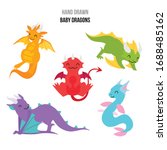 cartoon dragon vector cute... | Shutterstock .eps vector #1688485162
