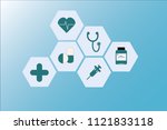 health care and medical info... | Shutterstock .eps vector #1121833118