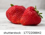 Fresh Ripe Perfect Strawberry...