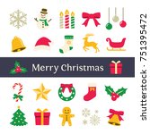 christmas icon | Shutterstock .eps vector #751395472