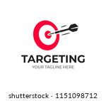 target logo design. dartboard...