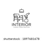 minimalist living room interior ... | Shutterstock .eps vector #1897681678