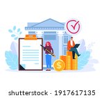 bank management service concept.... | Shutterstock .eps vector #1917617135