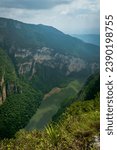 Small photo of vertical of canyon de Sumidero in chiapas mexico travel destination near tuxtla Gutierrez and chiapas dec orzo