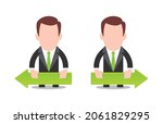 vector set of manager figures... | Shutterstock .eps vector #2061829295