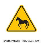 vector yellow triangle sign  ... | Shutterstock .eps vector #2079638425