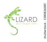lizard logo graphic design... | Shutterstock .eps vector #1580826085
