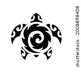 sea turtle in the maori style.... | Shutterstock .eps vector #2008898408