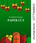 christmas and new year poster ... | Shutterstock .eps vector #1577568832