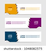 banner template. modern design... | Shutterstock .eps vector #1048082575