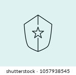 secure icon line isolated on... | Shutterstock .eps vector #1057938545