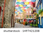 quebec city  quebec   canada  ... | Shutterstock . vector #1497421208