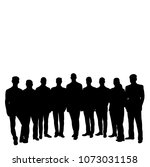 isolated silhouette of a male... | Shutterstock .eps vector #1073031158