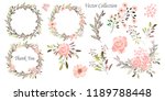 vector illustration. wreaths. ... | Shutterstock . vector #1189788448