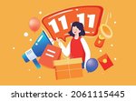 online shopping e commerce... | Shutterstock .eps vector #2061115445