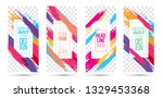vector illustration. stylish... | Shutterstock .eps vector #1329453368