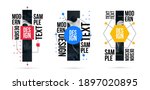 geometric minimalistic abstract ... | Shutterstock .eps vector #1897020895