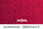 football 2022. ball graphic... | Shutterstock .eps vector #2083516372