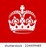 Abstract Crown On A Red...