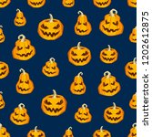 halloween seamless pattern.... | Shutterstock .eps vector #1202612875