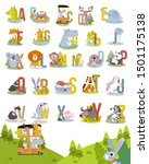 animal alphabet graphic a to z. ... | Shutterstock .eps vector #1501175138