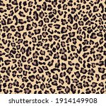 
Leopard print vector seamless. Fashionable background for fabric, paper, clothes. Animal pattern.