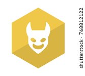 devil glyph icon | Shutterstock .eps vector #768812122