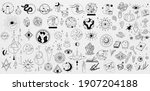 collection of mystical and... | Shutterstock .eps vector #1907204188