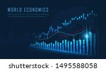 stock market or forex trading... | Shutterstock .eps vector #1495588058
