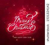 merry christmas text... | Shutterstock .eps vector #1531324142