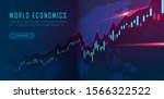 stock market or forex trading... | Shutterstock .eps vector #1566322522