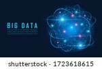 big data visualization graphic... | Shutterstock .eps vector #1723618615