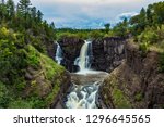 High Falls on the Pigeon River, the border between Ontario, Canada and Minnesota, United States